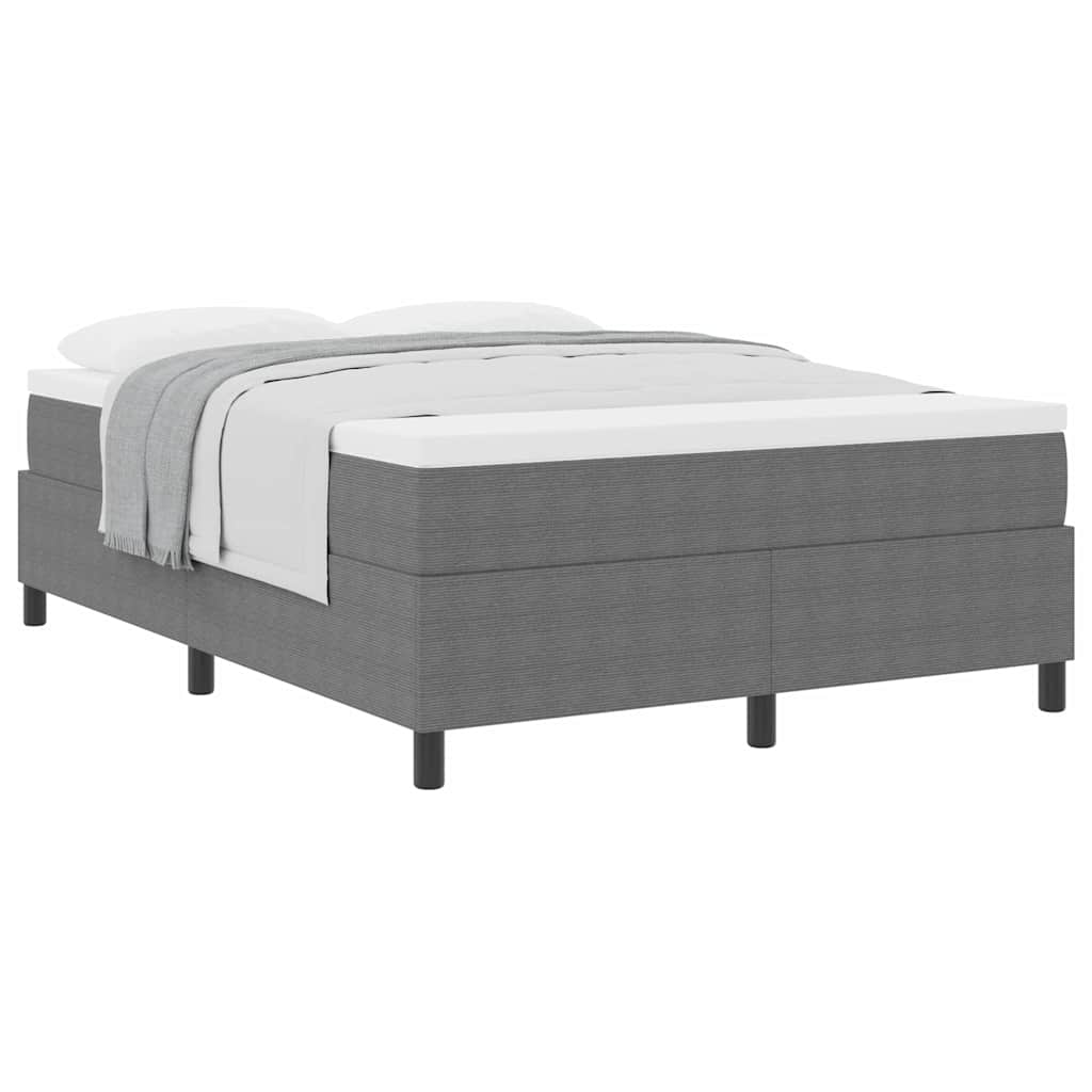 Letto a molle Grigio chiaro e bianco 160 x 200 cm | homemem39