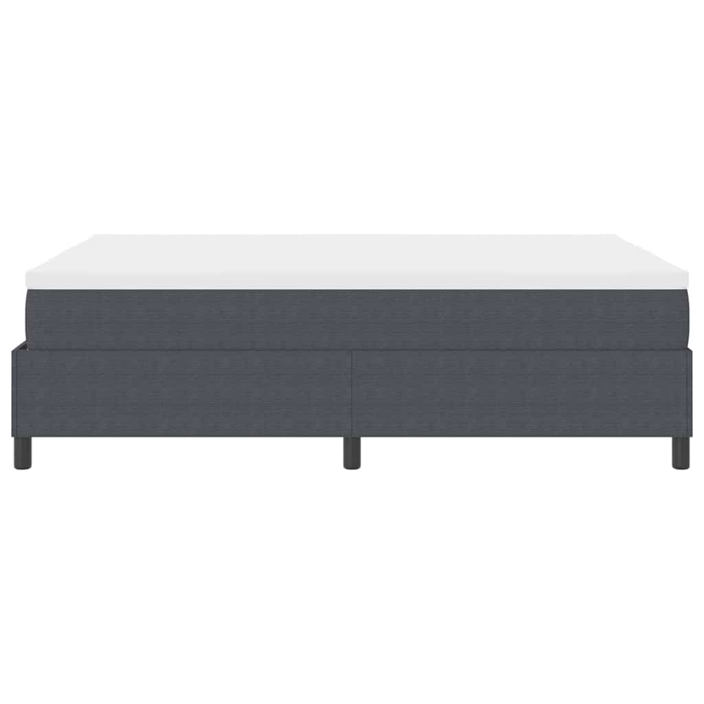 Letto a molle Grigio Scuro e Bianco 160 x 200 cm | homemem39
