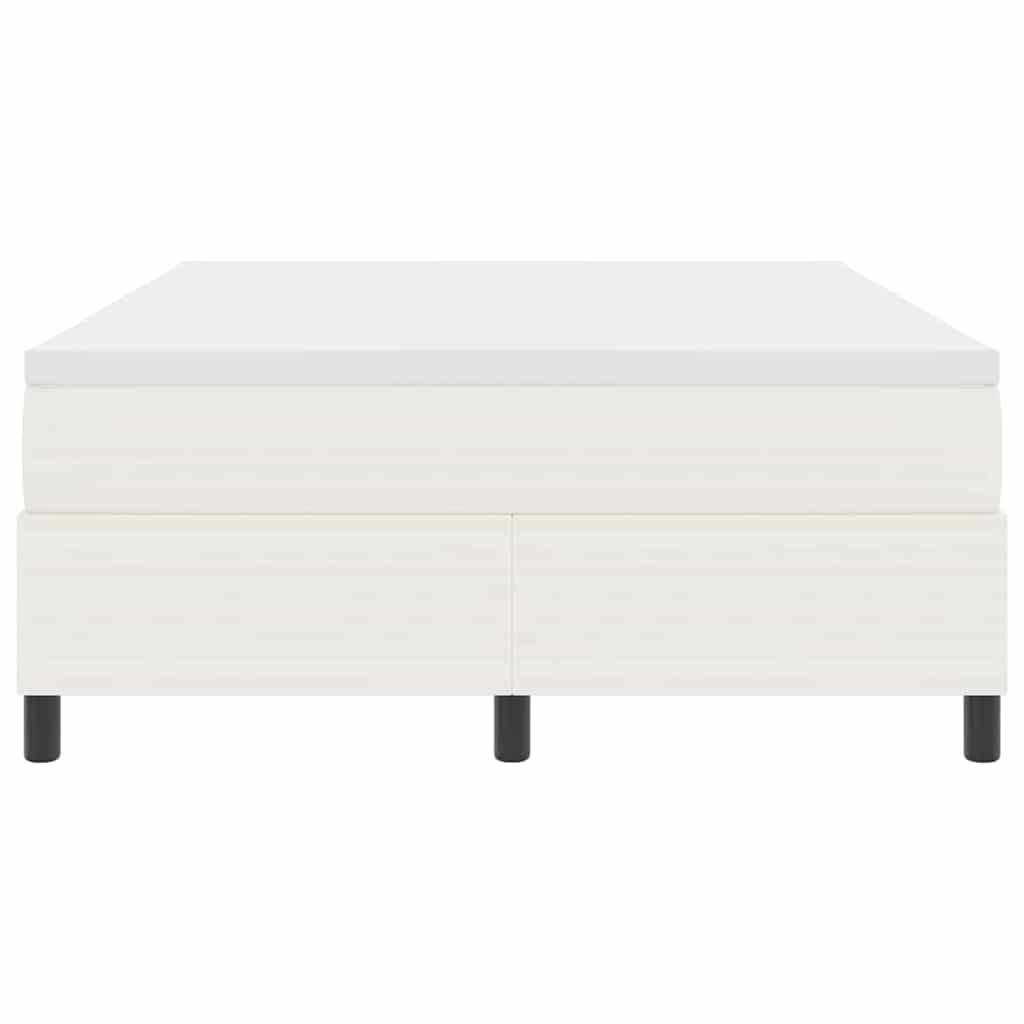 Letto a molle Crema e Bianco 160 x 200 cm Tessuto in Cords | homemem39