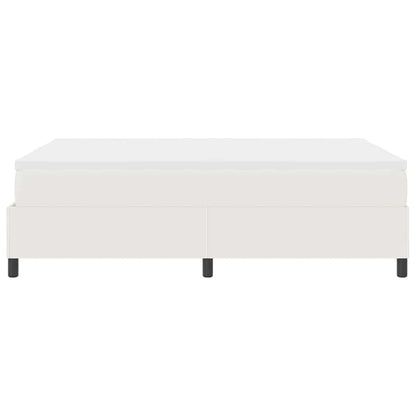 Letto a molle Crema e Bianco 160 x 200 cm Tessuto in Cords | homemem39