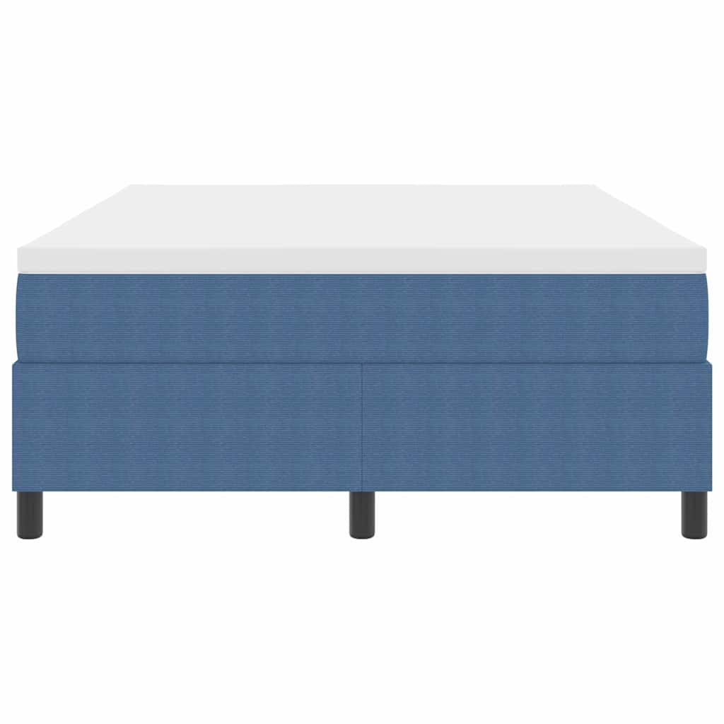 Letto a molle Blu e Bianco 160 x 200 cm Tessuto in Cords | homemem39