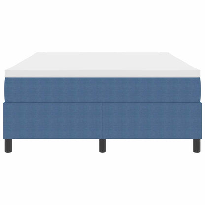 Letto a molle Blu e Bianco 160 x 200 cm Tessuto in Cords | homemem39