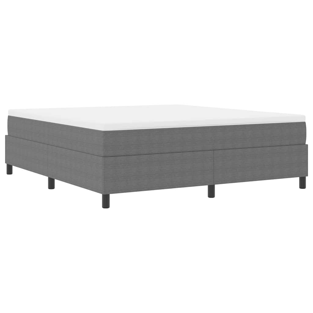 Letto a molle Grigio chiaro e bianco 203 x 180 x 60 cm