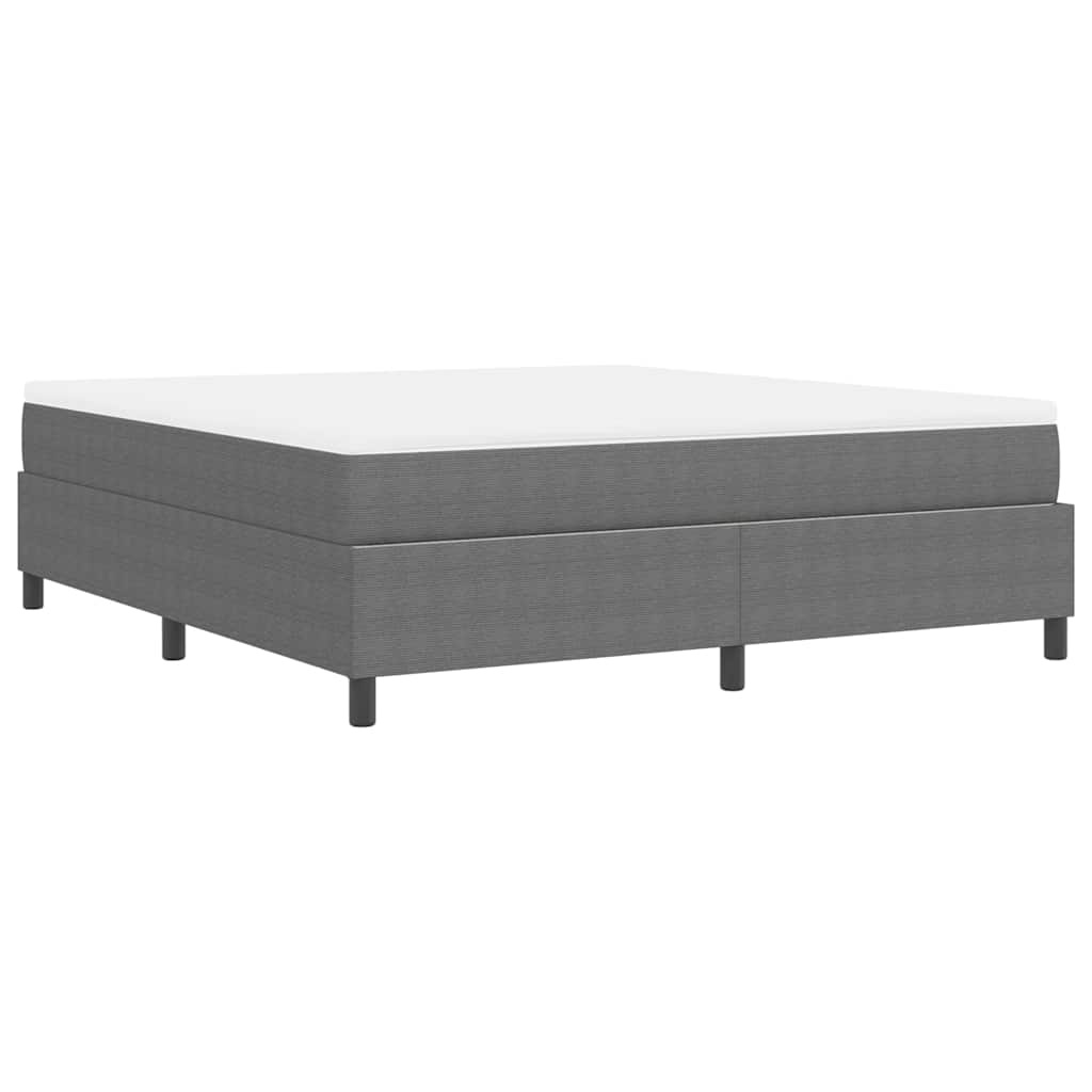 Letto a molle Grigio chiaro e bianco 203 x 180 x 60 cm
