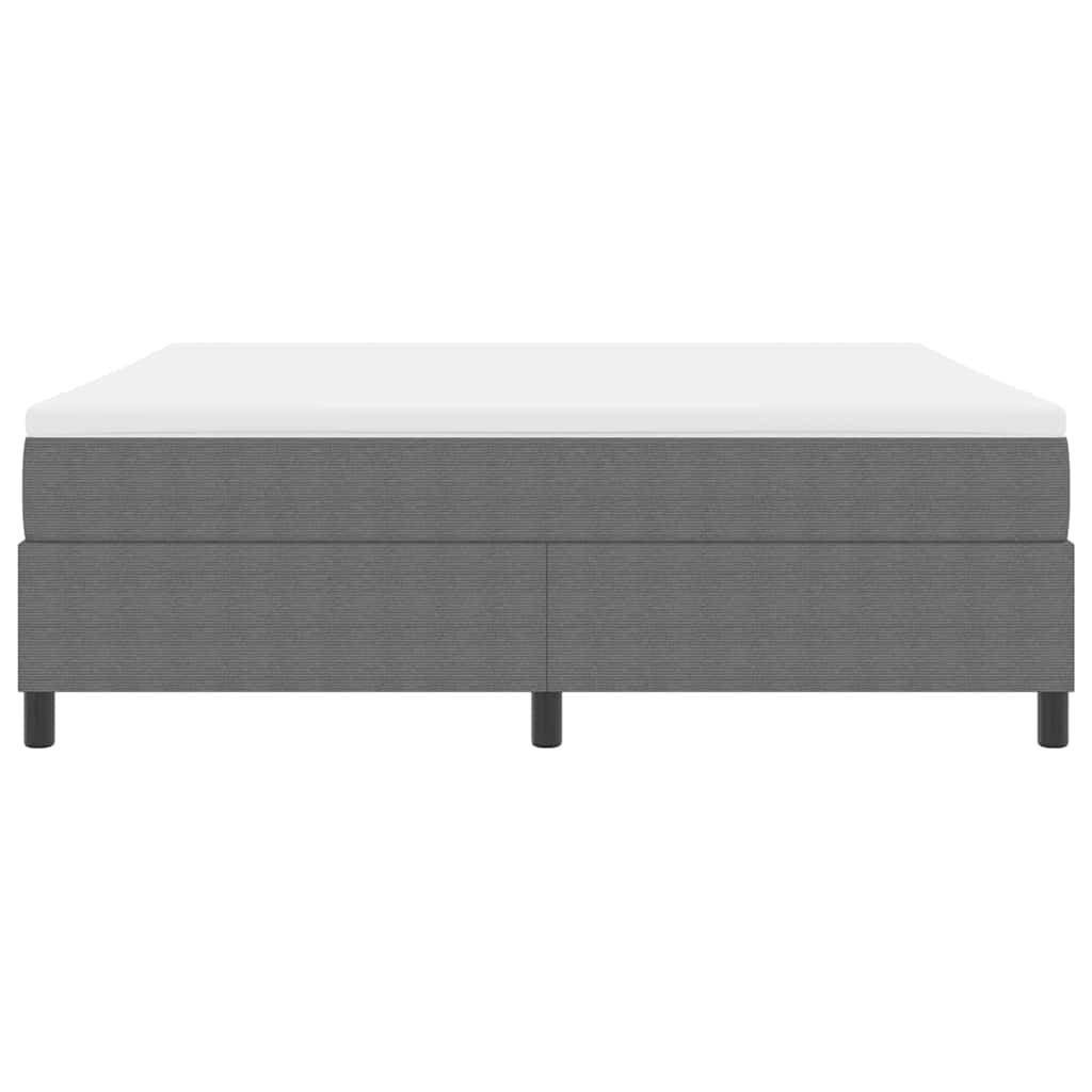 Letto a molle Grigio chiaro e bianco 203 x 180 x 60 cm