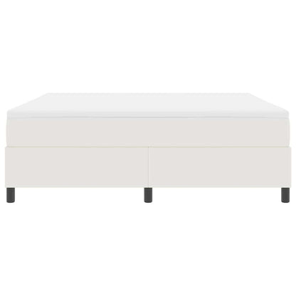 Letto a molle Crema e Bianco 180 x 200 cm Tessuto in Cords | homemem39
