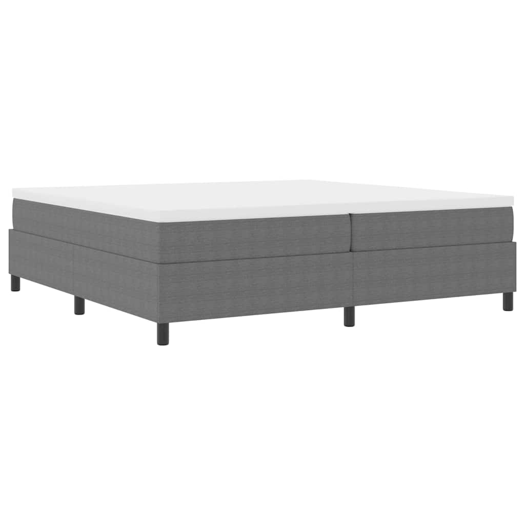 Letto a molle Grigio chiaro e bianco 203 x 200 x 60 cm