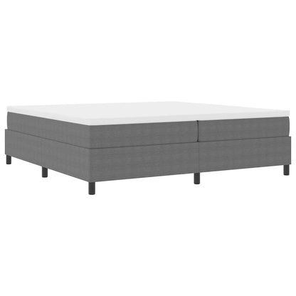 Letto a molle Grigio chiaro e bianco 203 x 200 x 60 cm