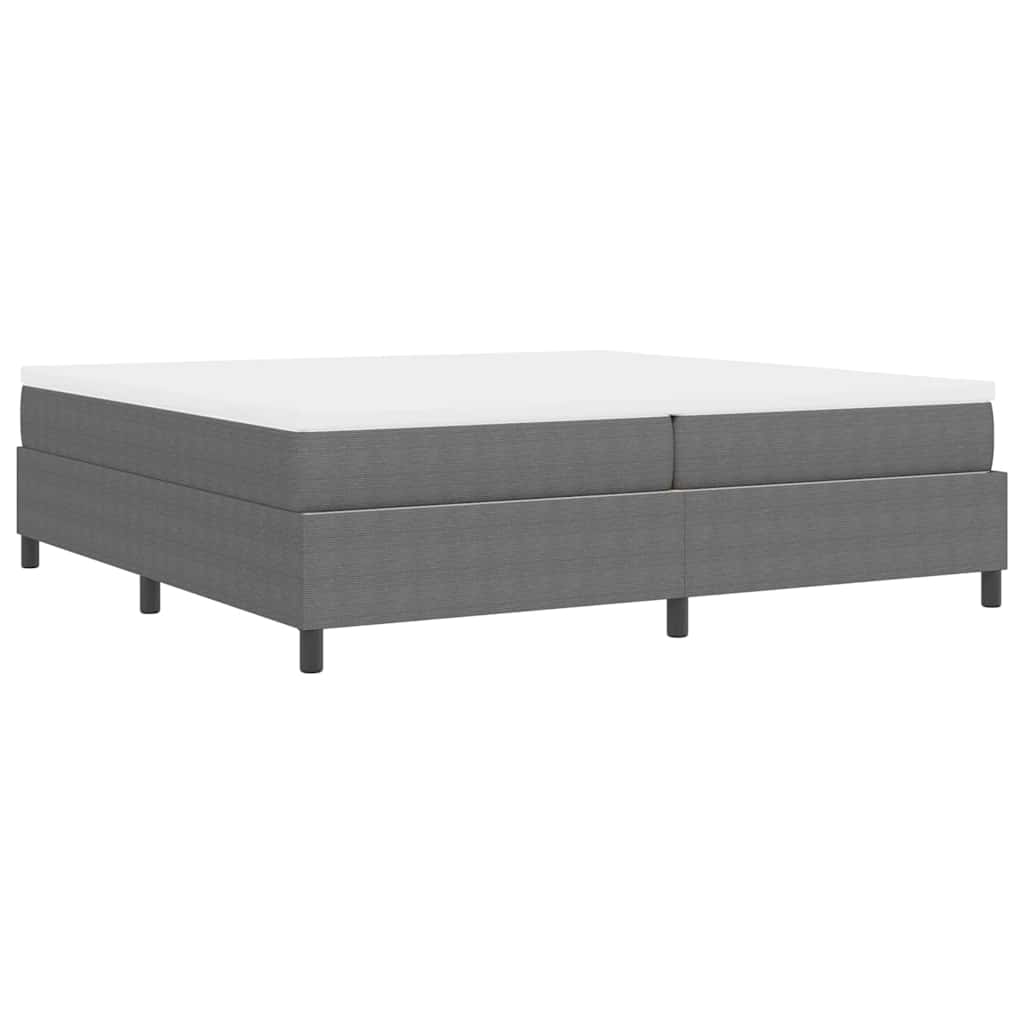 Letto a molle Grigio chiaro e bianco 203 x 200 x 60 cm