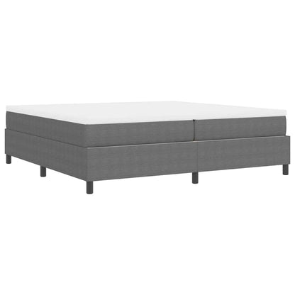 Letto a molle Grigio chiaro e bianco 203 x 200 x 60 cm