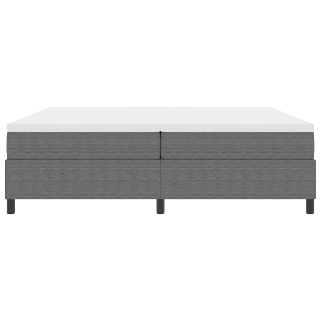 Letto a molle Grigio chiaro e bianco 203 x 200 x 60 cm