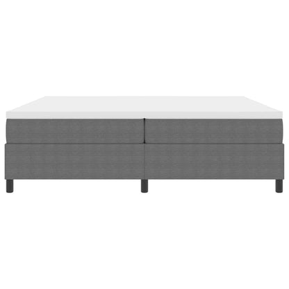 Letto a molle Grigio chiaro e bianco 203 x 200 x 60 cm