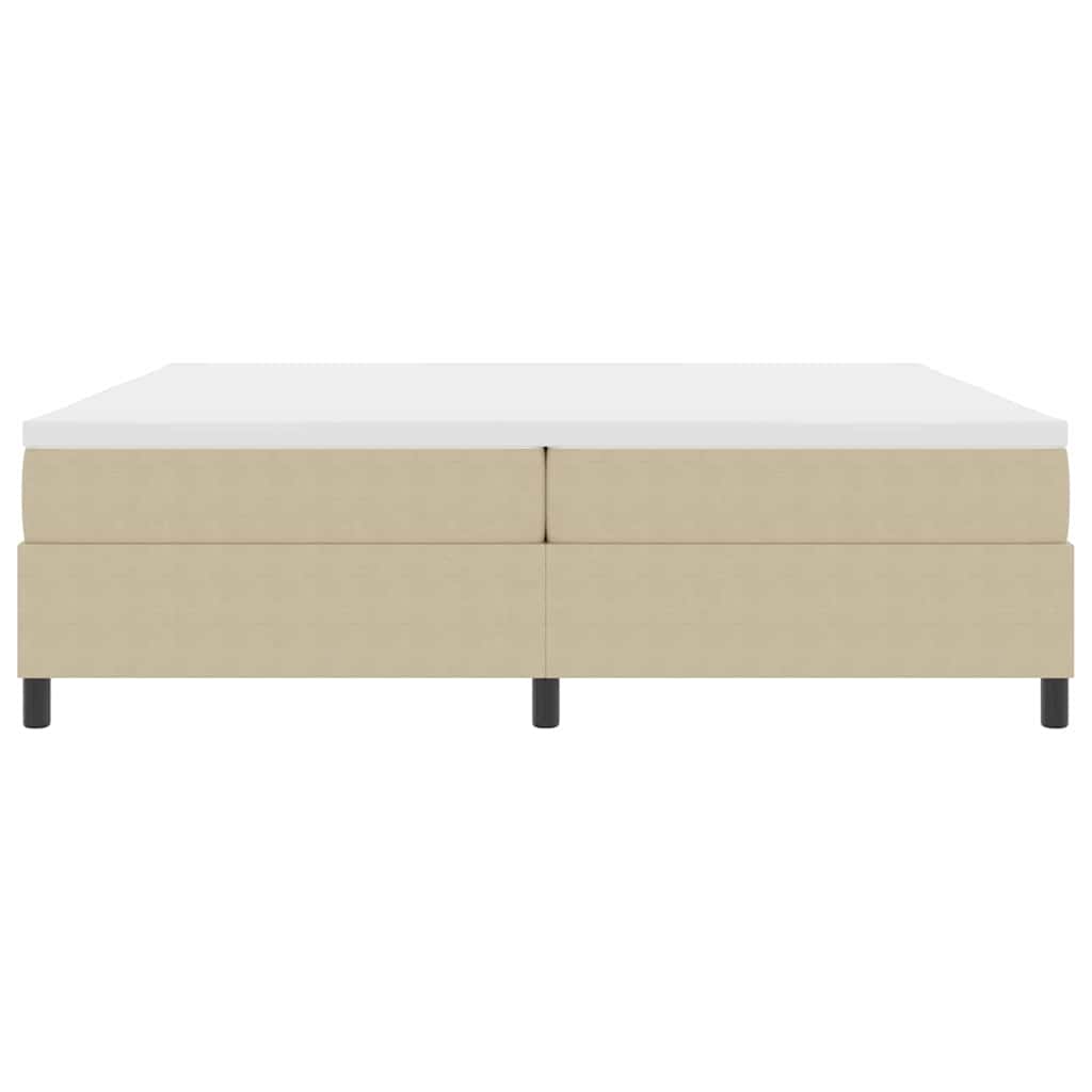 Letto a molle Grigio chiaro e bianco 200 x 200 cm | homemem39