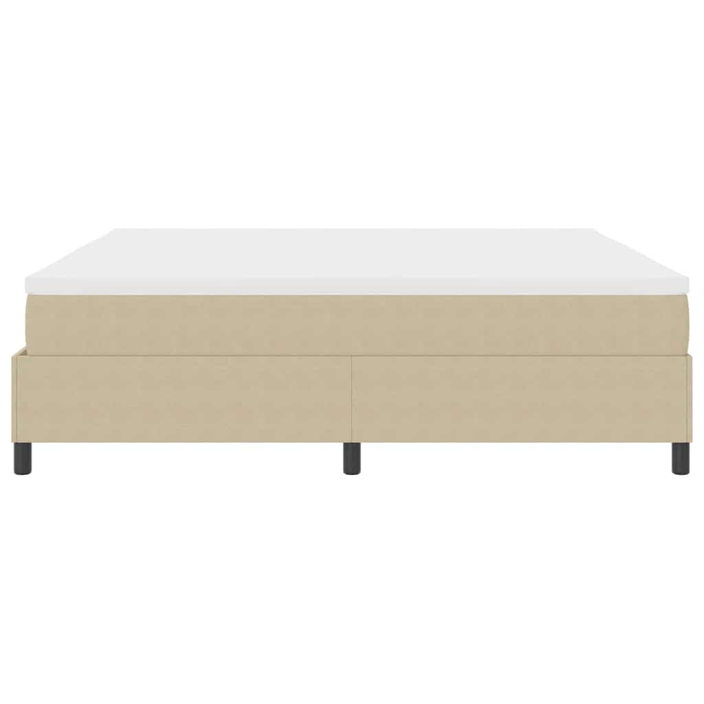 Letto a molle Grigio chiaro e bianco 200 x 200 cm | homemem39