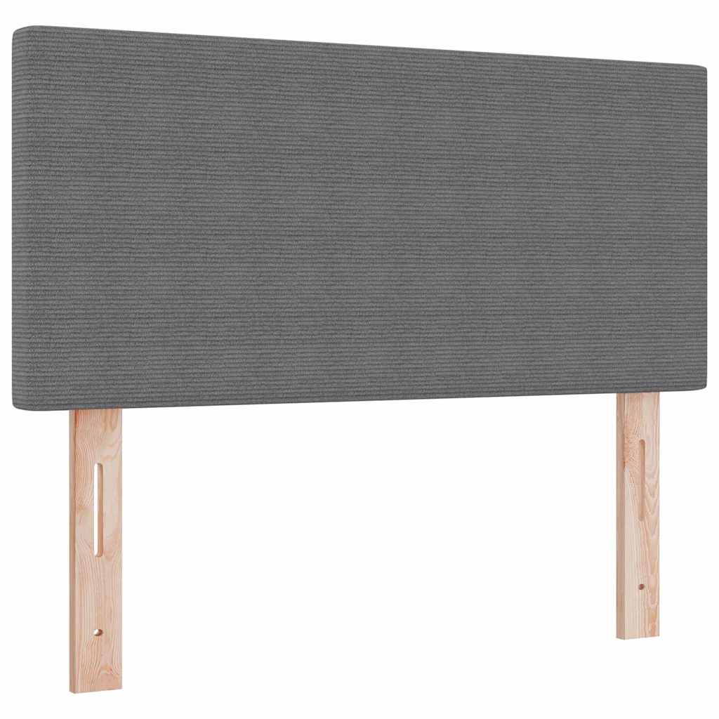 Letto a molle con testiera Grigio chiaro e bianco 80 x 200 cm | homemem39