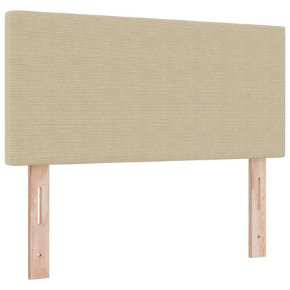 Letto a molle con testiera Grigio chiaro e bianco 80 x 200 cm | homemem39