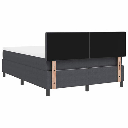 Letto a molle con testiera Grigio Scuro e Bianco 160 x 200 cm | homemem39