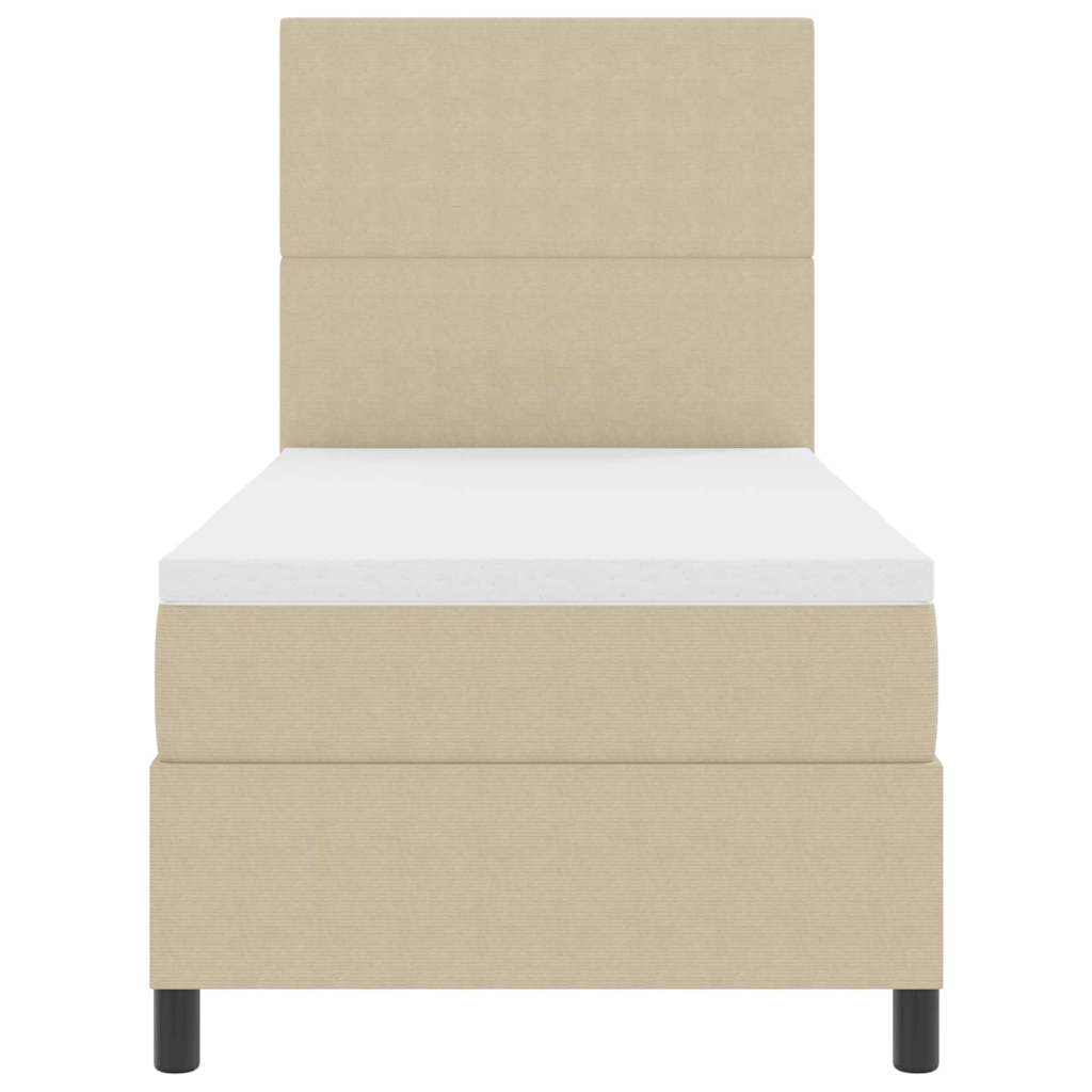 Letto a molle Grigio chiaro e bianco 203 x 100 x 128 cm - homemem39