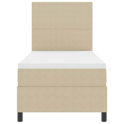 Letto a molle Grigio chiaro e bianco 203 x 100 x 128 cm - homemem39