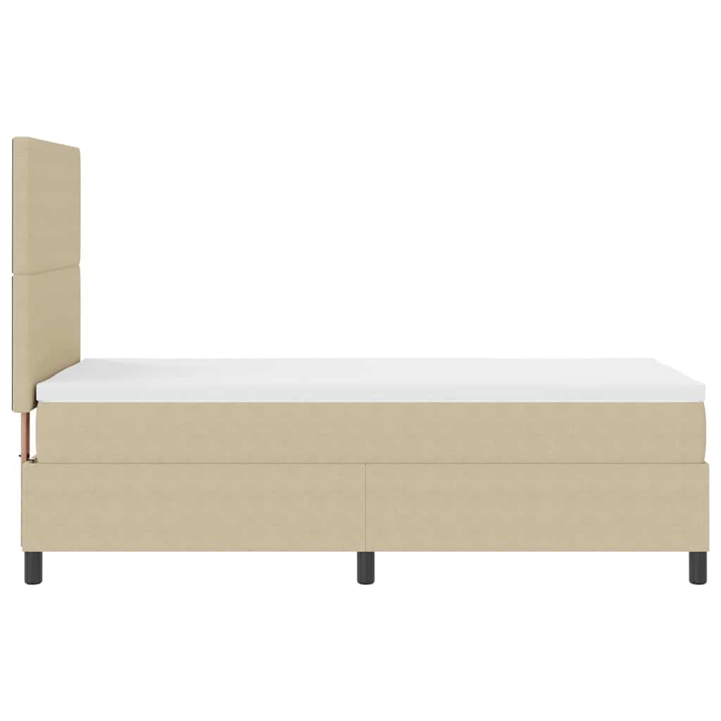 Letto a molle Grigio chiaro e bianco 203 x 100 x 128 cm - homemem39
