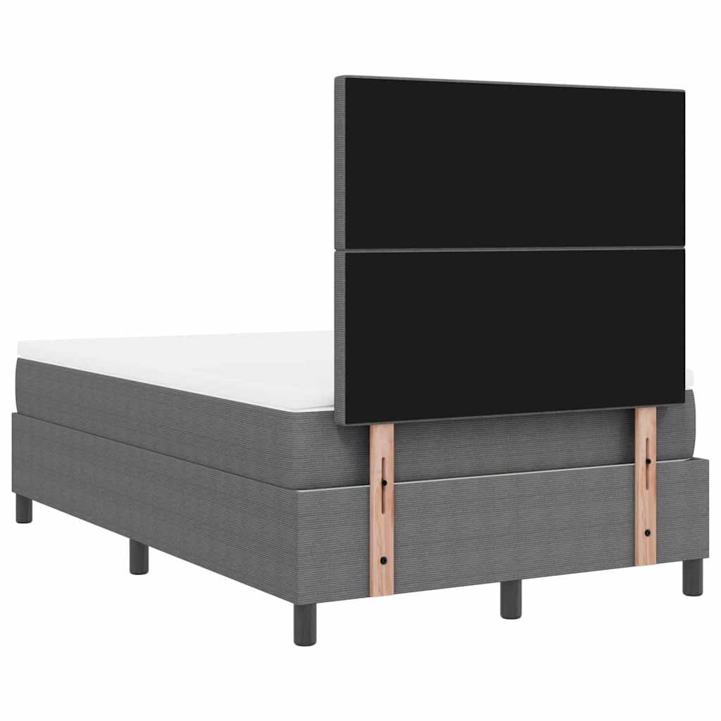 Letto a molle con testiera Grigio chiaro e bianco 120 x 200 cm | homemem39