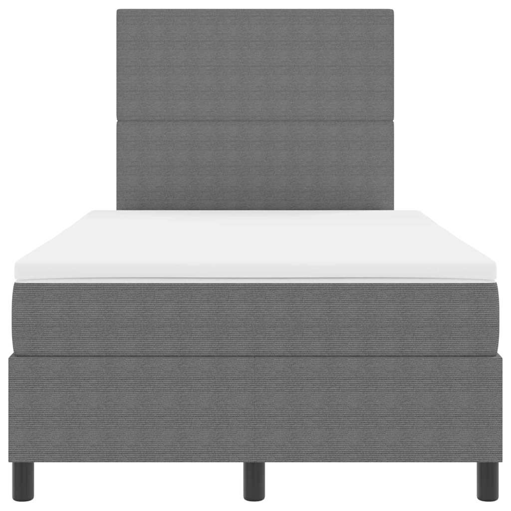 Letto a molle con testiera Grigio chiaro e bianco 120 x 200 cm | homemem39