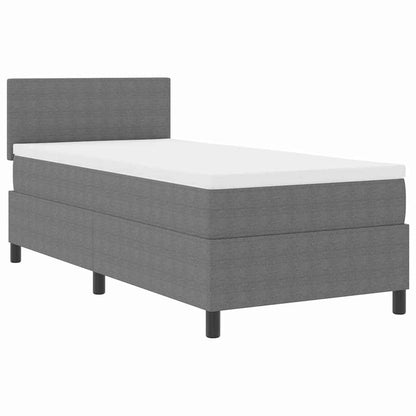 Letto a Sorgente LED Grigio chiaro e bianco 80 x 200 cm | homemem39
