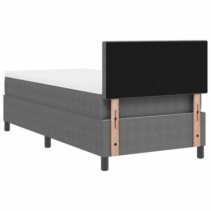 Letto a Sorgente LED Grigio chiaro e bianco 80 x 200 cm | homemem39
