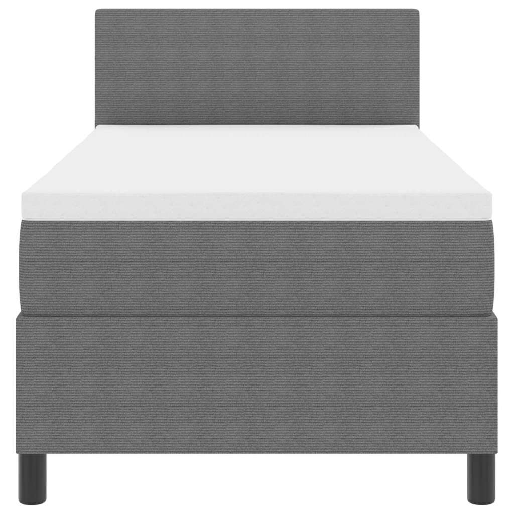 Letto a Sorgente LED Grigio chiaro e bianco 80 x 200 cm | homemem39