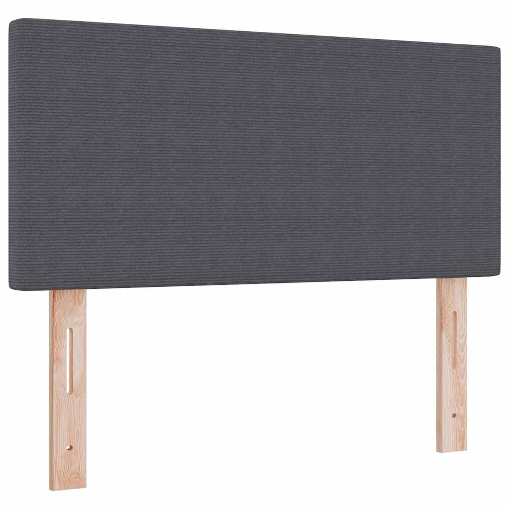 Letto a Sorgente LED Grigio Scuro e Bianco 80 x 200 cm | homemem39