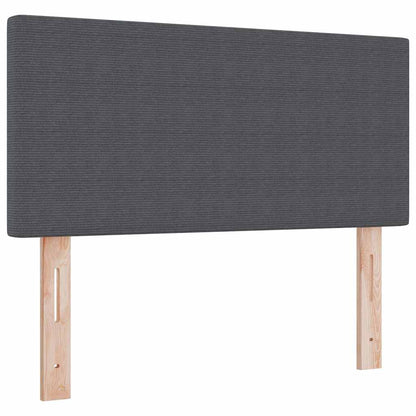 Letto a Sorgente LED Grigio Scuro e Bianco 80 x 200 cm | homemem39