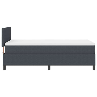 Letto a Sorgente LED Grigio Scuro e Bianco 80 x 200 cm | homemem39