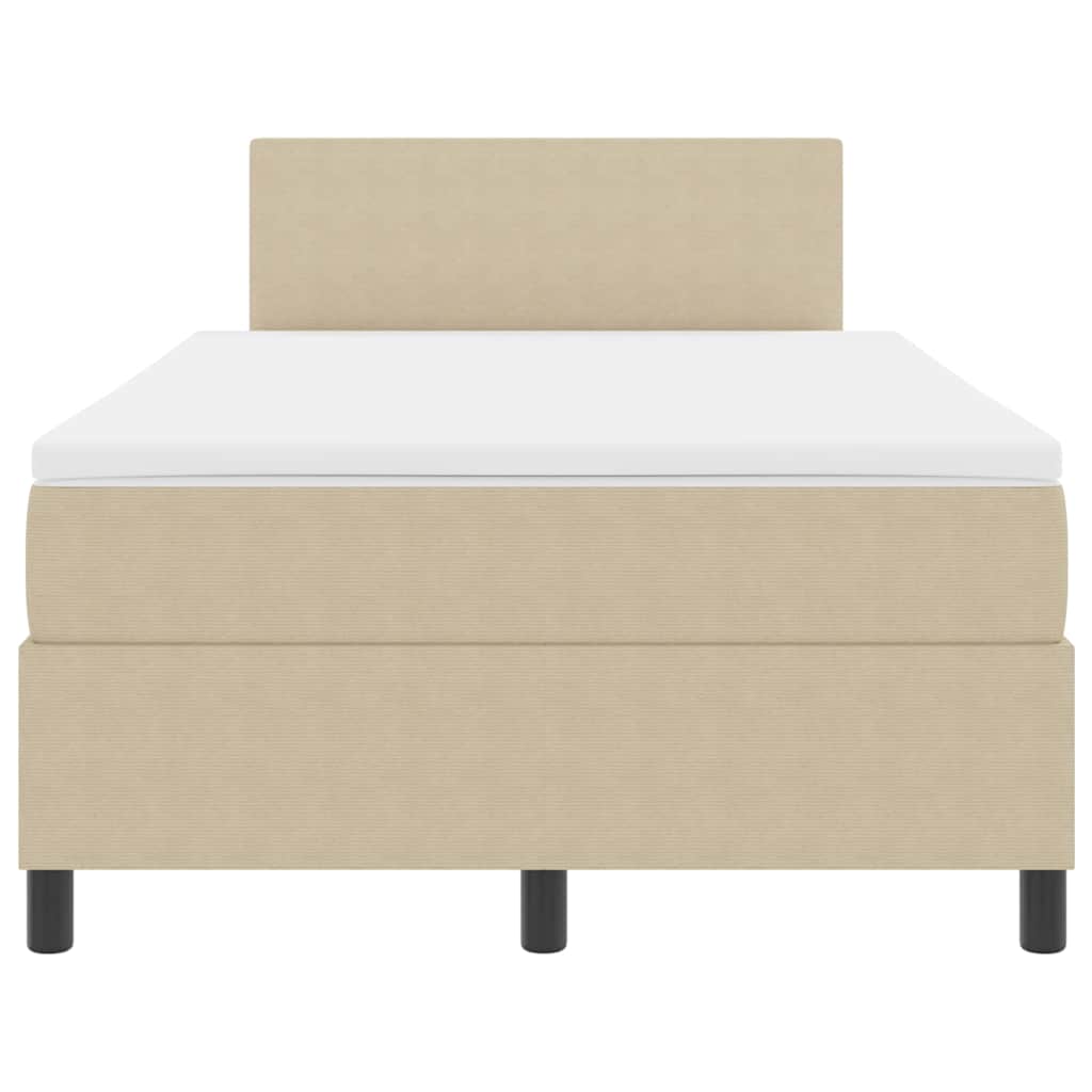 Letto a molle Grigio chiaro e bianco 203 x 120 x 88 cm