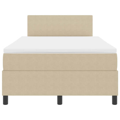 Letto a molle Grigio chiaro e bianco 203 x 120 x 88 cm