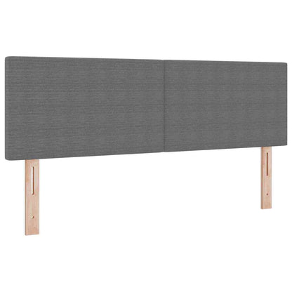 Letto a Sorgente LED Grigio chiaro e bianco 140 x 190 cm | homemem39