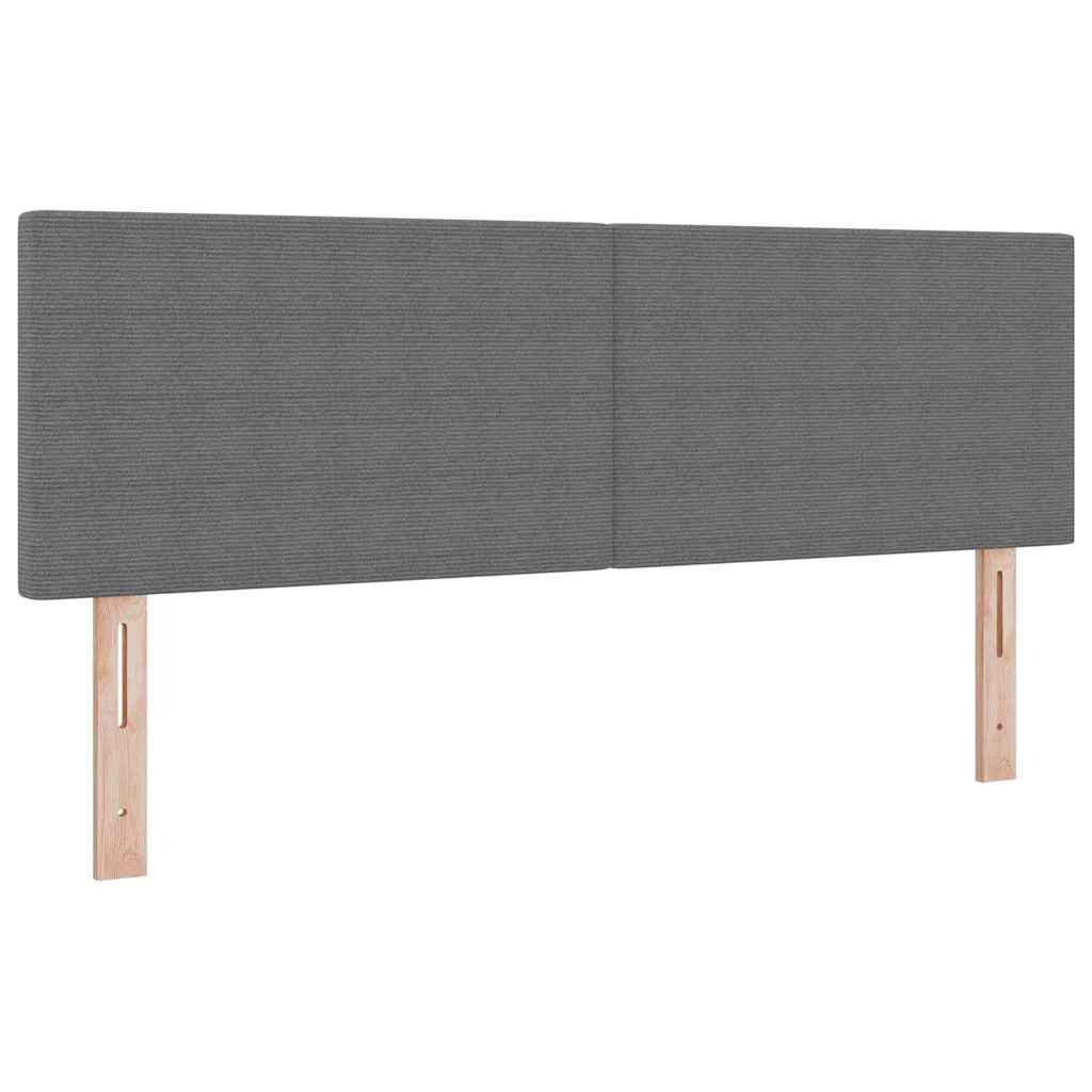 Letto a Sorgente LED Grigio chiaro e bianco 140 x 200 cm | homemem39