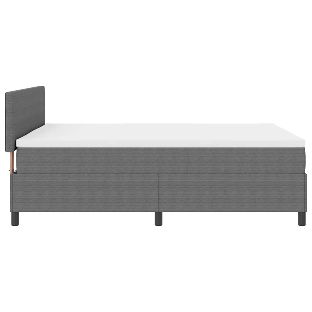 Letto a Sorgente LED Grigio chiaro e bianco 140 x 200 cm | homemem39
