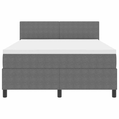 Letto a Sorgente LED Grigio chiaro e bianco 160 x 200 cm | homemem39