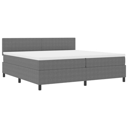 Letto a Sorgente LED Grigio chiaro e bianco 200 x 200 cm | homemem39