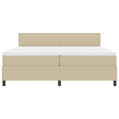 Letto a Sorgente LED Grigio chiaro e bianco 200 x 200 cm | homemem39