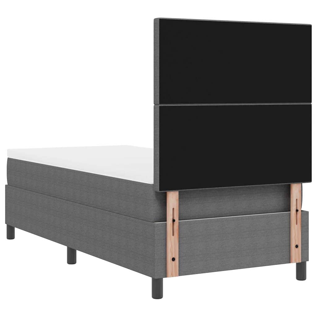 Letto a Sorgente LED Grigio chiaro e bianco 80 x 200 cm | homemem39