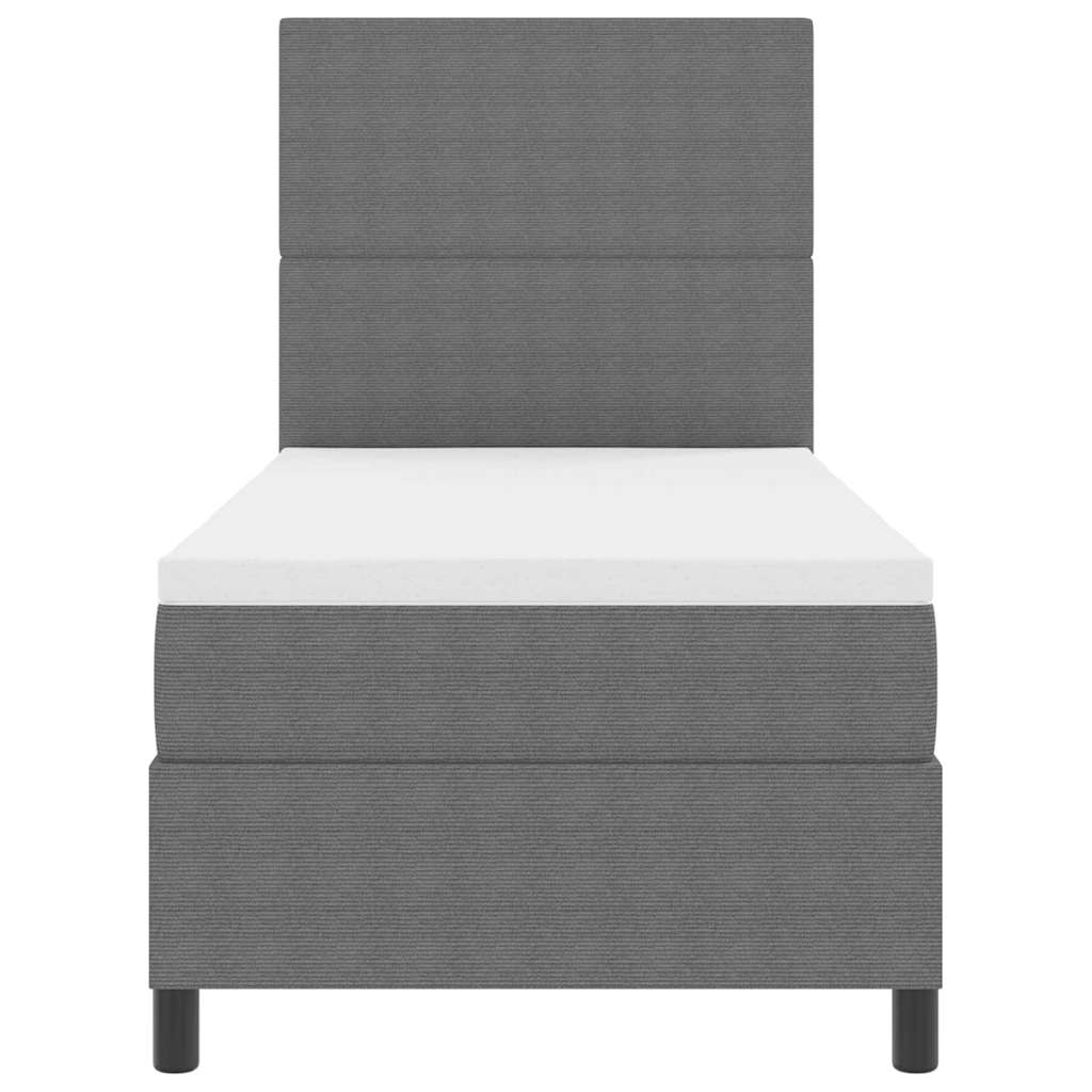 Letto a Sorgente LED Grigio chiaro e bianco 80 x 200 cm | homemem39