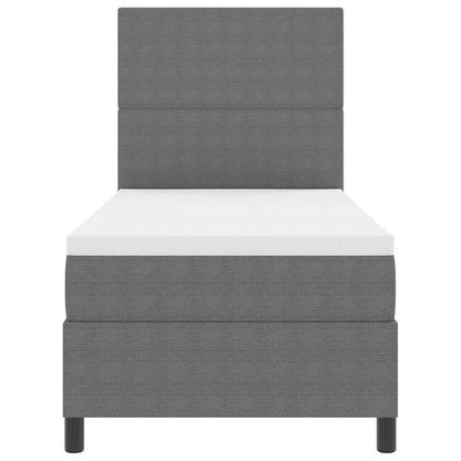 Letto a Sorgente LED Grigio chiaro e bianco 90 x 200 cm | homemem39