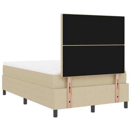 Letto a Sorgente LED Grigio chiaro e bianco 120 x 190 cm | homemem39