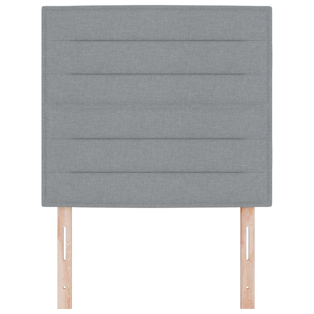 Testiera Grigio chiaro 80 cm Tessuto | homemem39