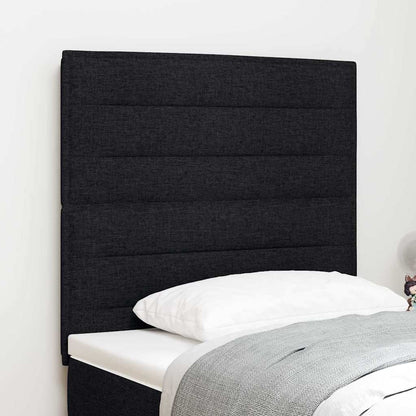 Testiera Nero 80 cm Tessuto | homemem39