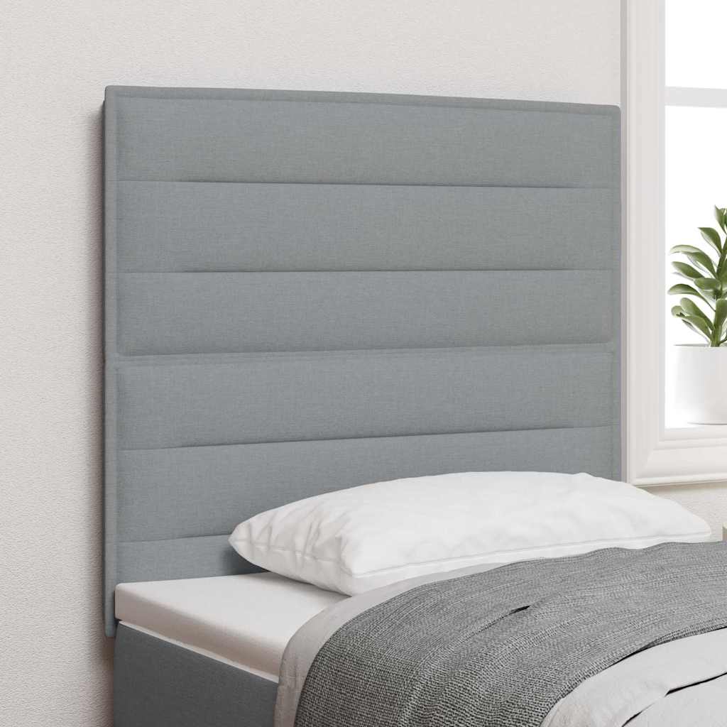 Testiera Grigio chiaro 90 cm Tessuto | homemem39