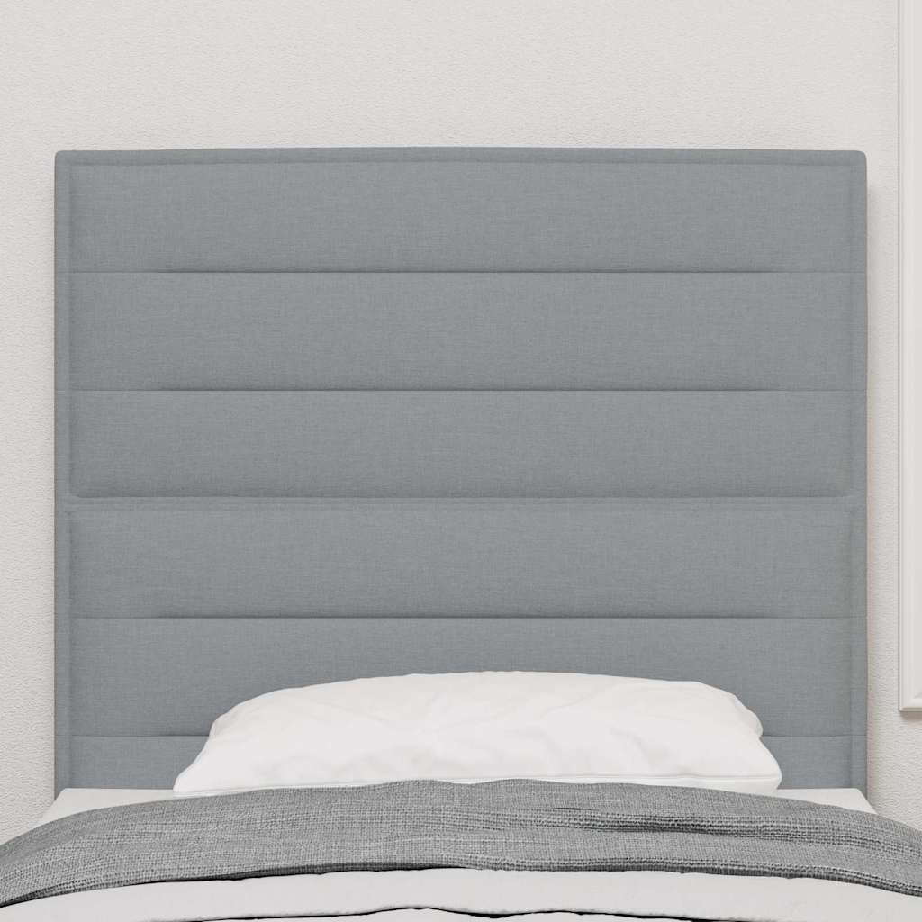 Testiera Grigio chiaro 90 cm Tessuto | homemem39