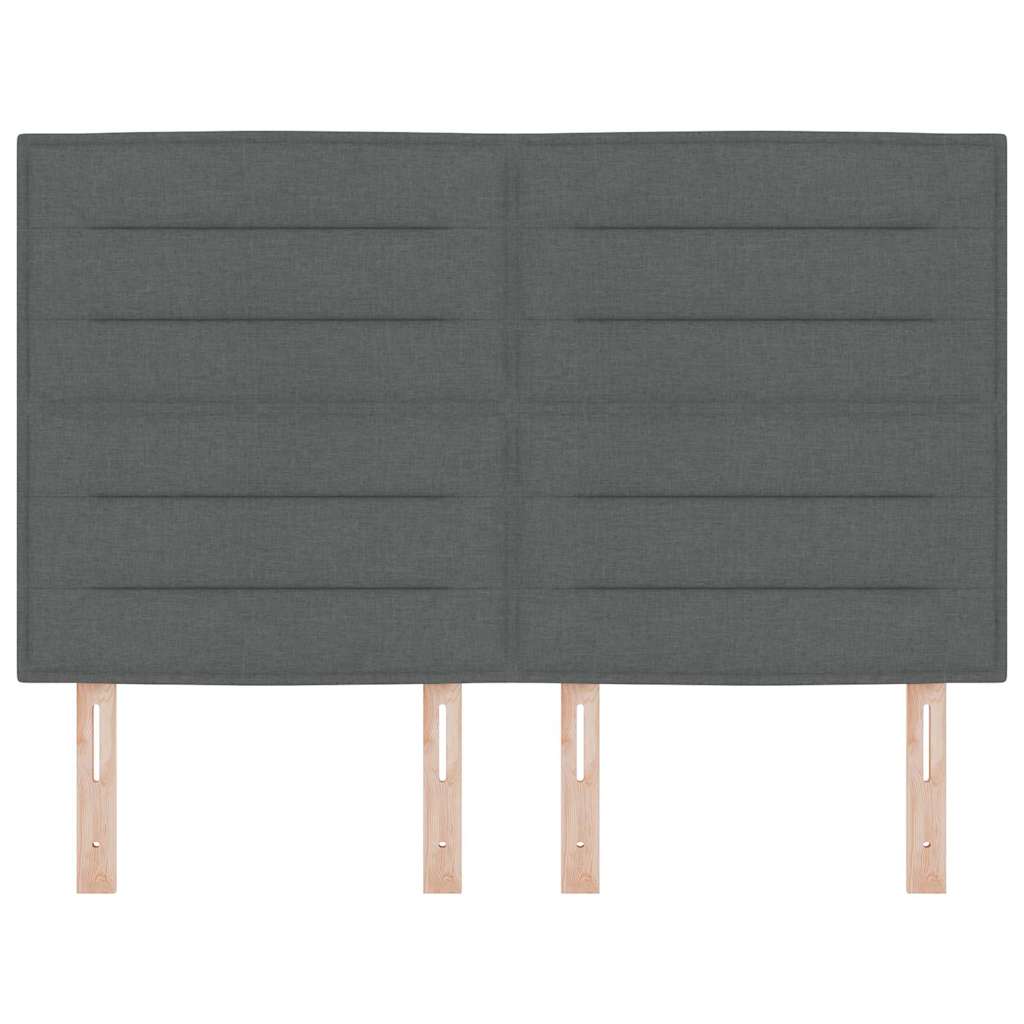 Testiera Grigio scuro 144 cm Tessuto | homemem39