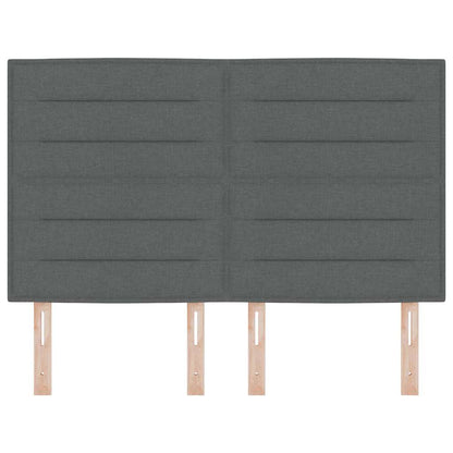 Testiera Grigio scuro 144 cm Tessuto | homemem39